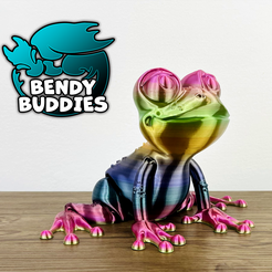 1.png 3D-Datei Froschartiger Frosch / Kröte beweglich / Druckbares Sumpfreptil / Niedlicher Sumpfbewohner / Dschungelkreatur・3D-druckbare Vorlage zum herunterladen