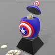1.png Archivo STL gratis "Hucha "Egg Captain America".・Plan imprimible en 3D para descargar