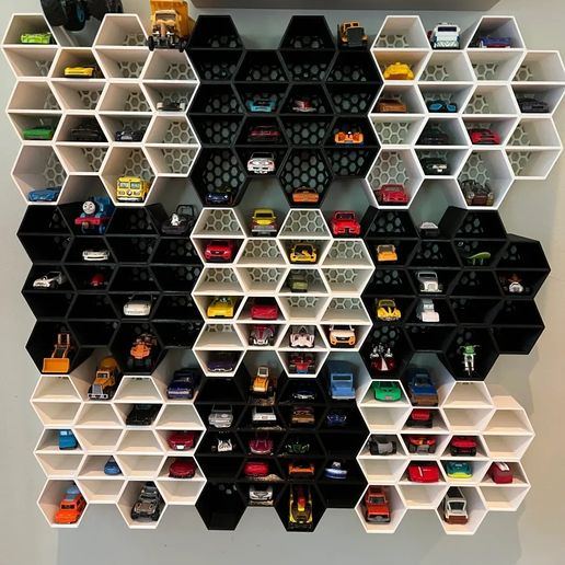 Awesome 'Hot Wheels Hive’ Wall Garage 3D model