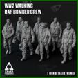 WAlkin-RAF-bomber-cover.jpg Walking WW2 RAF Bomber aircrew (7 figures Pack)