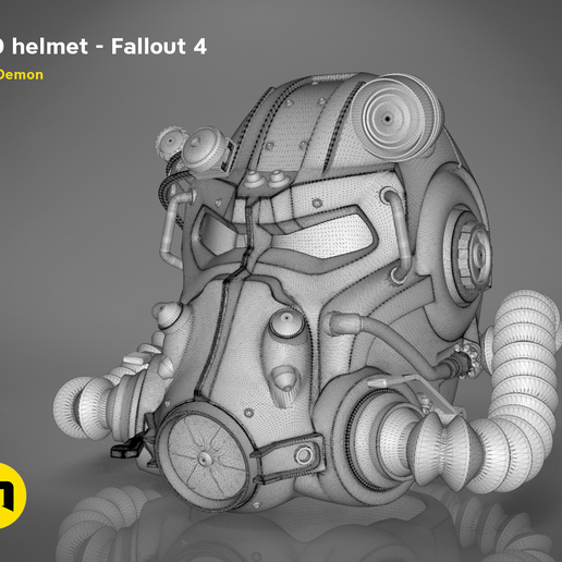 Download Obj File T60 Helmet Fallout 4 3d Printer Design Cults