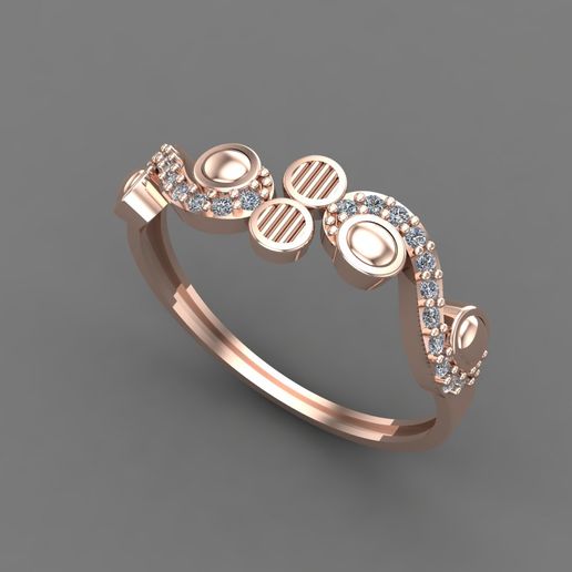 WOMENS DIAMOND SIGNET RING WOMEN RINGS 3DMODELS 3D PRINT MODEL 3D PRINT MODEL 3D model