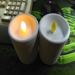 IMG_20191011_000114.jpg Free STL file LED candle・3D print model to download