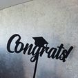 Congrats-Caketopper.jpg Congrats! Graduation Caketopper