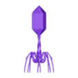 Bacteriophage160mm.stl Virus Bacteriophage miniature 3D print model