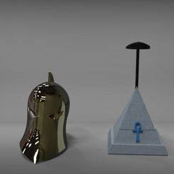 Dr_Fate.jpg STL file Dr Fate helmet and base // Dr Fate Helmet and stand 3D print model・3D print design to download