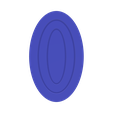 Untitled.png Ribbed Lined Oval Debossed Clay Cutter - STL Digital File Download- 6 sizes and 2 Cutter Versions