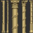 1-ZBrush-Document.jpg 90 classical columns decoration collection -90 pieces 3D Model