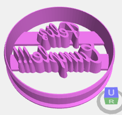 custom circular cookie cutter - 3D model önizlemesi