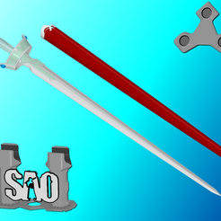 Lambent-Light-promo.png Sword Art Online Lambent Light | SAO, AOL, GGO, Alicization | Scabbards, Display Plinth Included | By Collins Creations 3D