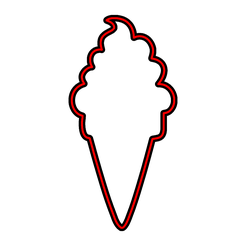 icecreamcone1.png STL file Ice Cream Cookie Cutters・3D printable model to download
