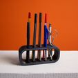 3D-printable-pencil-display-for-storing-ten-pencils-or-markers.jpg Pencil Organizer Stand, 10pc