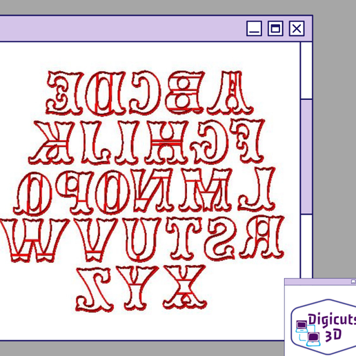 26 LETTER COOKIE CUTTERS / 26 LETTER COOKIE CUTTERS 3D model