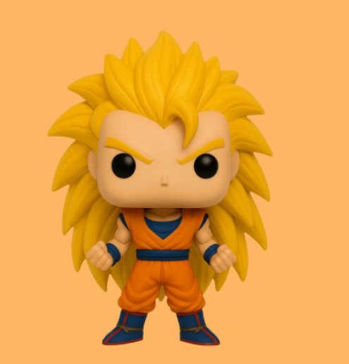 👾 Goku ss3 Funko pop・Archivo STL para Impresión 3D・Cults