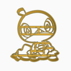 scraggy1.jpg STL-Datei Scraggy Cookie Cutter Pokemon Anime Chibi・Modell für 3D-Drucker zum Herunterladen, Negaren