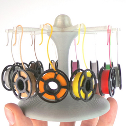 Capture_d__cran_2015-10-09___10.21.37.png STL-Datei Mini filament spool and earring carousel stand kostenlos・3D-druckbare Vorlage zum herunterladen