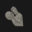 17.jpg Leo Messi Relief sculpture 3D print model