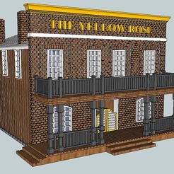 Saloon.jpg Free 3D file HO Scale Western Saloon・3D printable design to download