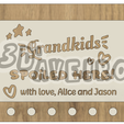 ENG-WITH-LOVE-1-LOGO.png "GRANDKIDS SPOILED HERE" PERSONALISED KEY HOLDER