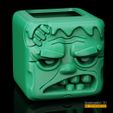 frankeinstein-horror-halloween-3dprintables-1.jpg Maceta Monster Cube Imprimible en 3D