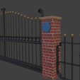 electric_gates_render11.jpg Electric Gates 3D Model