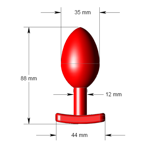 🍑 Anal plug with vibration・ STL File for 3D printing・Cults