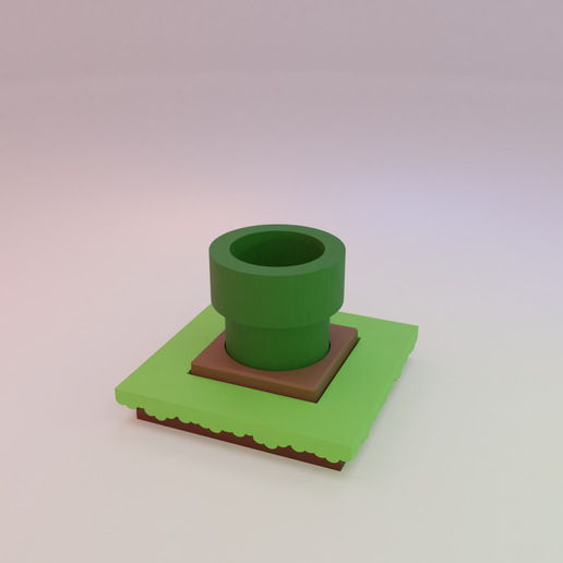 Super Mario Planter Box (Pipe) - 3D model önizlemesi
