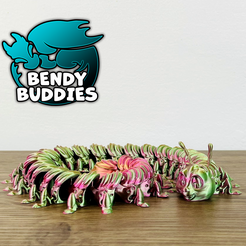 2.png Fichier 3D Squiggle Cute Crawler / Centipede Articulé / Print-in-Place Carrion / Worm Insect / Forest Jungle Bug・Design imprimable en 3D à télécharger