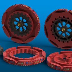 scenaT.jpg Archivo 3D gratis Kit Ruota standard Artillery X1 per livellare bed - espansore o ruota grande・Plan de impresión en 3D para descargar