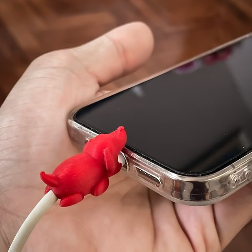 Apple lightning protector Puppy - 3D model önizlemesi