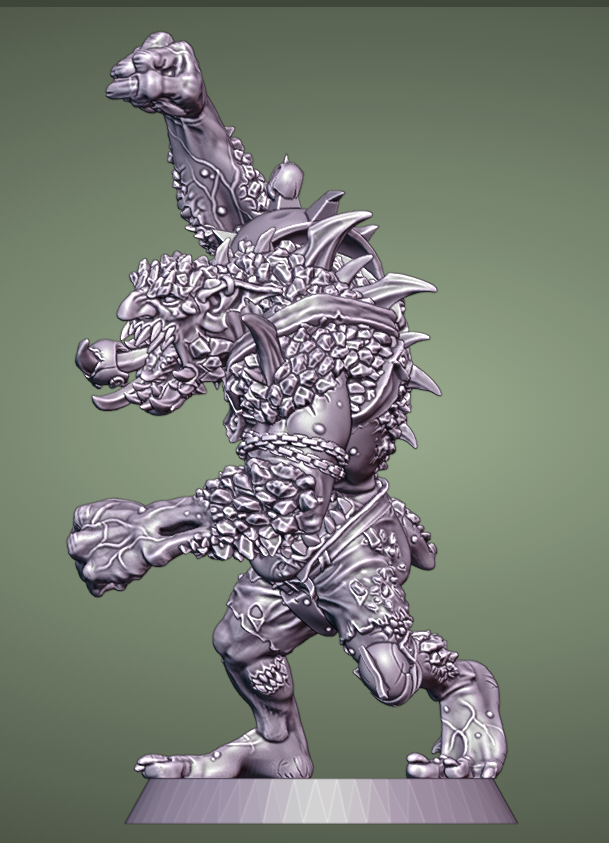 Chaostroll106.png STL file Fantasy Football Mutated Troll - Pre-supported・3D printer design to download, Brutefun