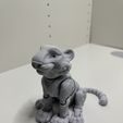 Tiger articulated figure, print-in-place, cute-flexi