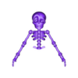 Skeleton_Big_Top_No_Hanging_Hole.STL Cute Flexi Print-in-Place Skeleton