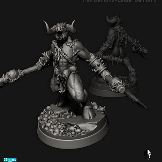 🐾 Hell Beasts - Lesser Demons・ 3D File for ・Cults