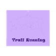 TrailRunning.stl Trail running written panel