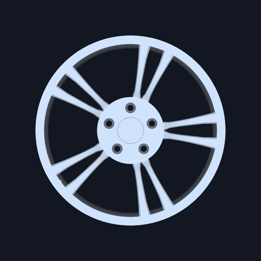 CAD-08 Cadillac-inspired ATS five long narrow split pairs — OE 23229840 decorative wheel