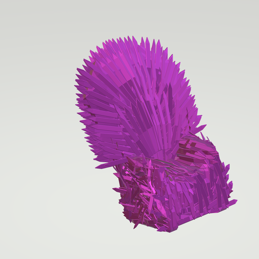 game of thrones king chair 3D model