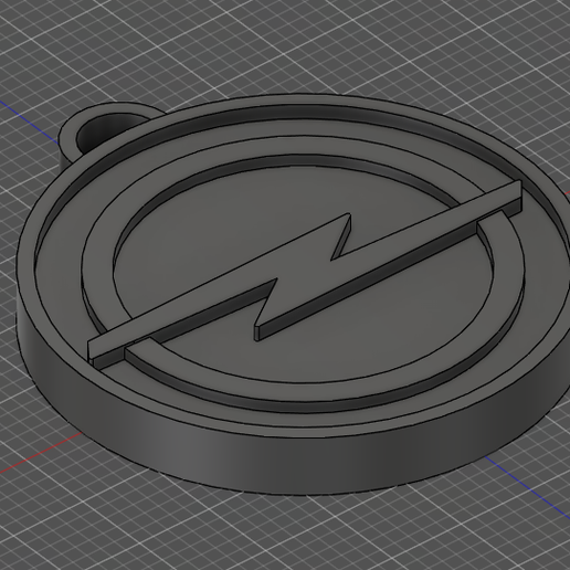 OPEL LOGO KEYCHAIN 3D model