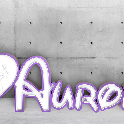 BRIGHT NAME AURORA 3D model