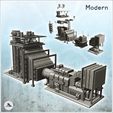 1-PREM.jpg Large modern industrial metallurgical furnace with tanks and drain pipes (20) - Modern WW2 WW1 World War Diaroma Wargaming RPG Mini Hobby