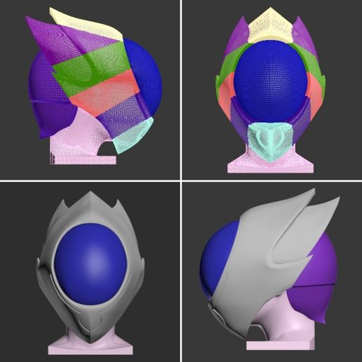 Stl File Helmet Code Geass Zero 3d Printer Design To Download Cults