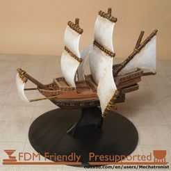 Space-Galleon-Spelljammer-Airship-Miniature-Thumbnail.jpg Galleon Flying Fantasy Ship Model Compatible With DnD Spelljammer