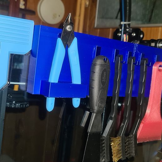 Customizable tool holder organizer for Creality ender 6 - 3D model önizlemesi