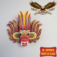 0.jpg Sri Lankan Traditional Fire Devil Mask - Print in Place - No Support