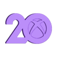 1.stl Xbox Microsoft 20th Anniversary | 20th Anniversary Modular Logo #Xbox20