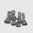 5.png Jeu de pièces d'échecs v3 - imprimable en 3d