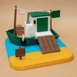 Cults_7.jpg Animal Crossing Redd Treasure Trawler 3D Model - Amiibo Scale - 3d Printable Animal Crossing New Horizons Redd Boat