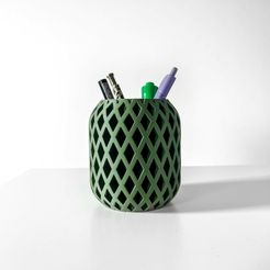 untitled-2271.jpg The Atila Pen Holder | Desk Organizer and Pencil Cup Holder | Modern Office and Home Decor