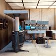 08.jpg BAT BUNKER COMPUTER CONSOLE SYSTEM AND DESK (THE DARK KNIGHT) SCALE 1/12