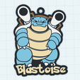 blastoise-tinker.png Blastoise keychain Pokemon 0009